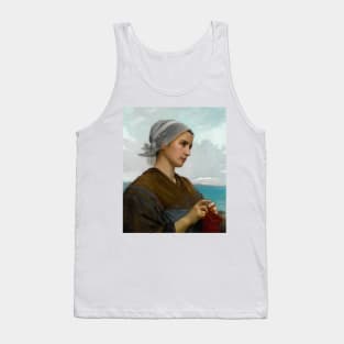 Tricoteuse Bretonne by William-Adolphe Bouguereau Tank Top